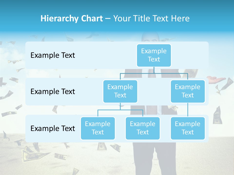 Man Standing Dollar PowerPoint Template