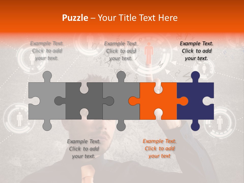Web Team Graphic PowerPoint Template