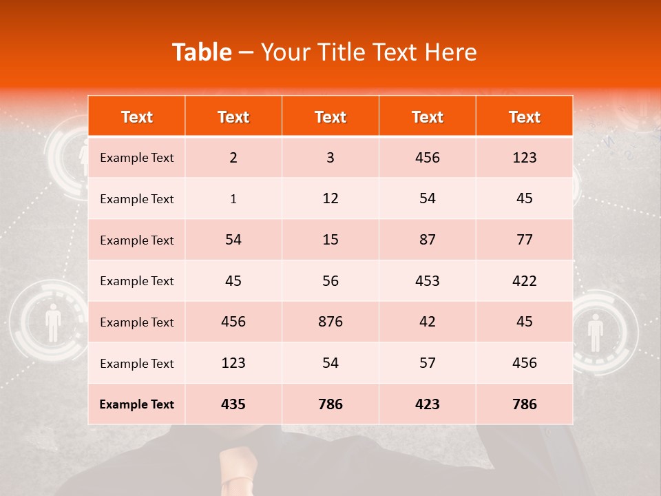 Web Team Graphic PowerPoint Template