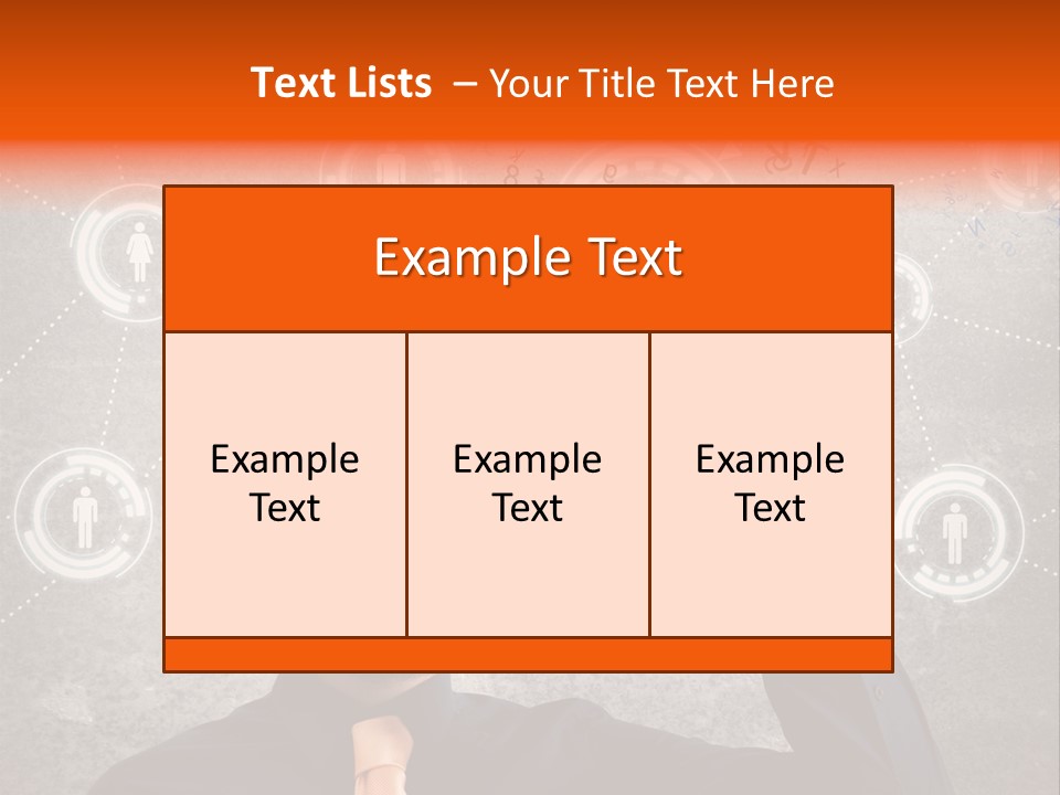 Web Team Graphic PowerPoint Template
