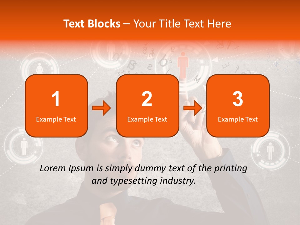 Web Team Graphic PowerPoint Template