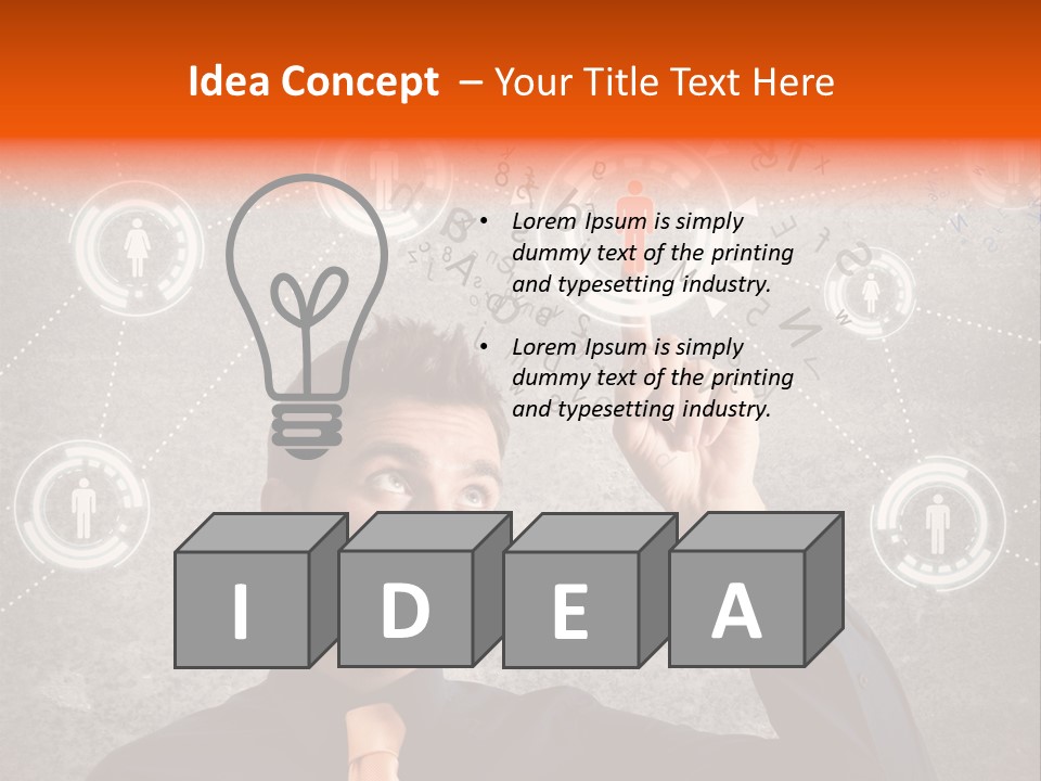 Web Team Graphic PowerPoint Template