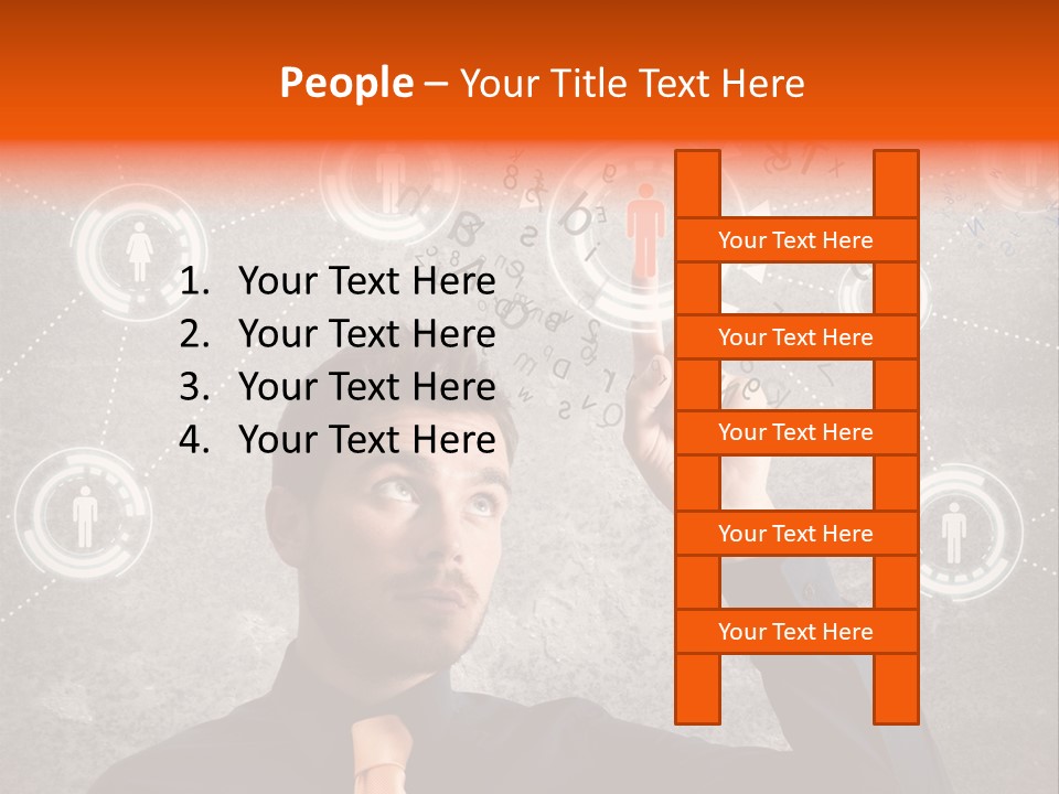 Web Team Graphic PowerPoint Template