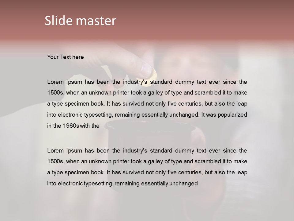 Cold Giving Recession PowerPoint Template