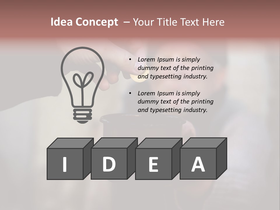 Cold Giving Recession PowerPoint Template