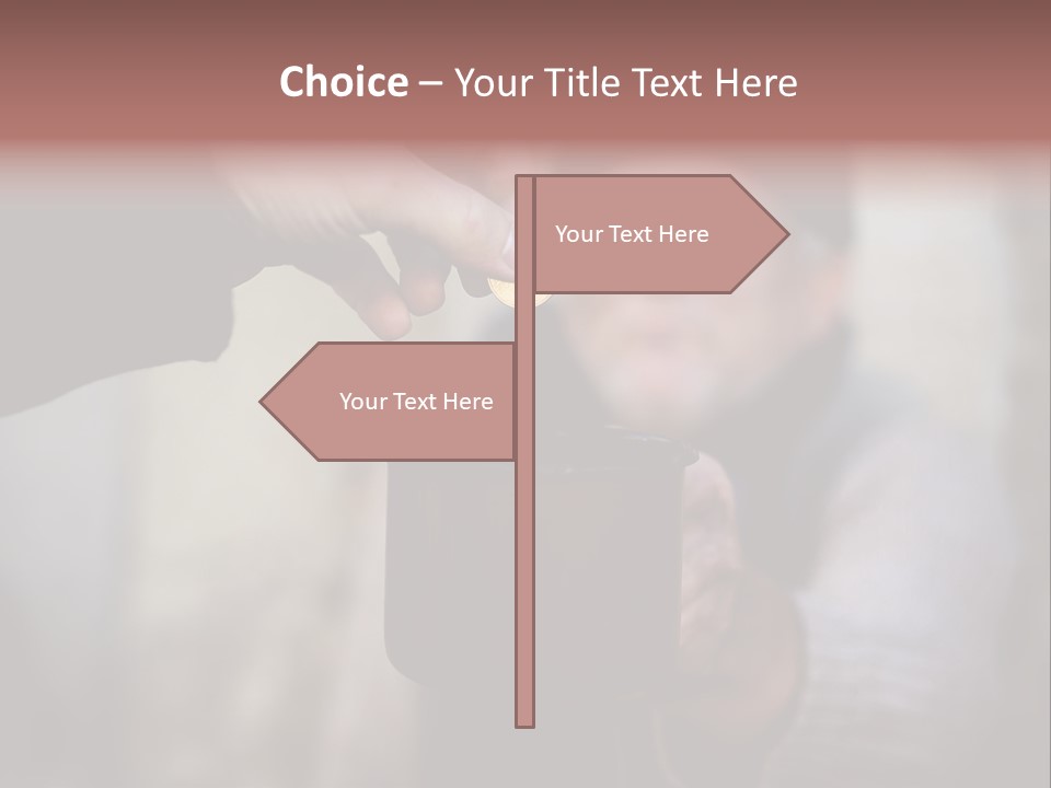 Cold Giving Recession PowerPoint Template