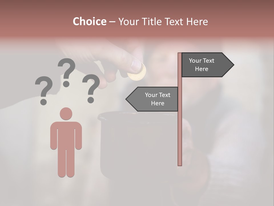 Cold Giving Recession PowerPoint Template