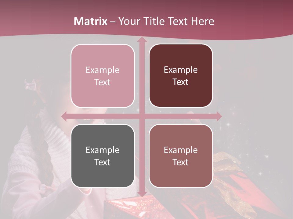 Concept Christmas Ribbon PowerPoint Template