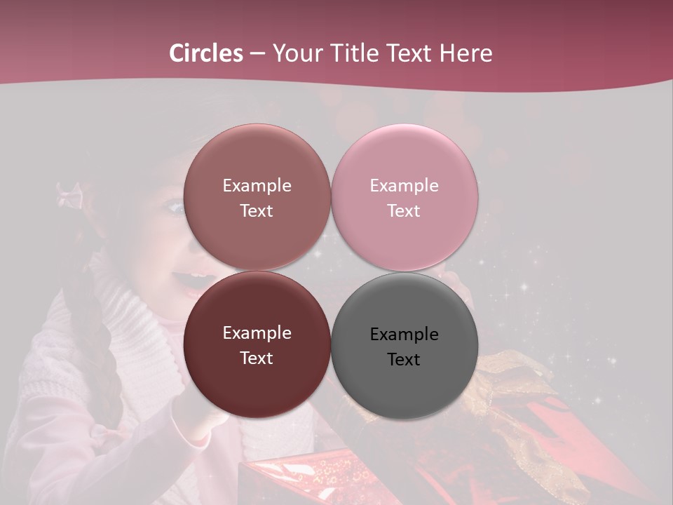 Concept Christmas Ribbon PowerPoint Template