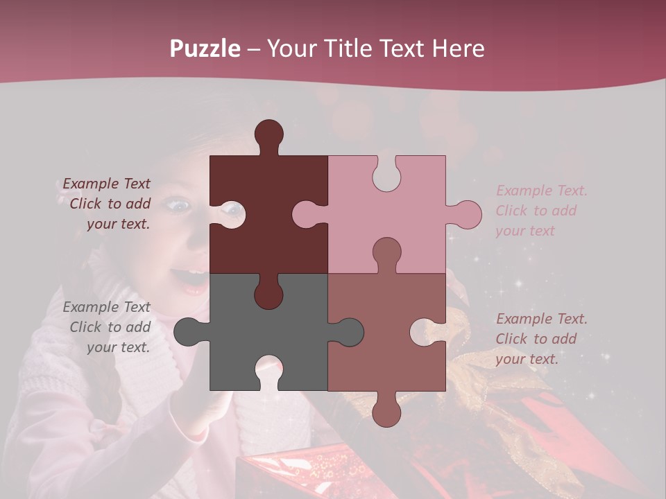 Concept Christmas Ribbon PowerPoint Template