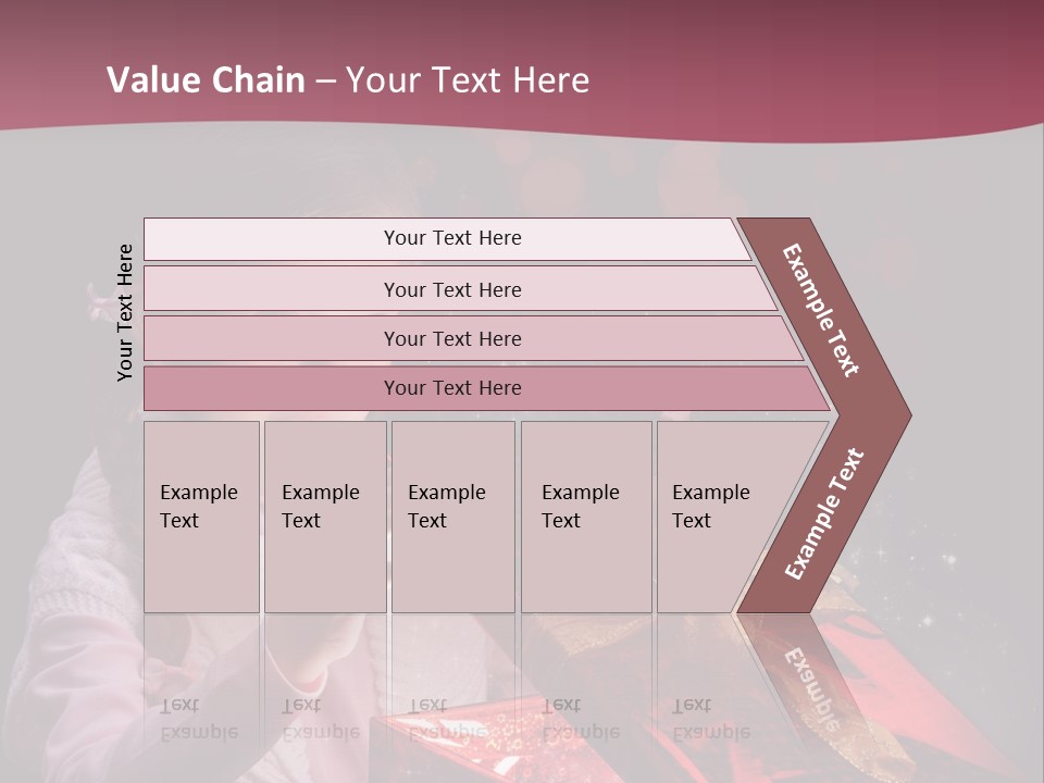 Concept Christmas Ribbon PowerPoint Template