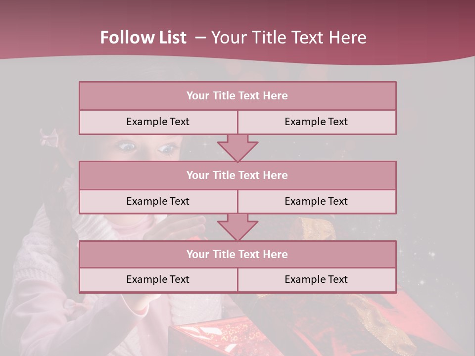 Concept Christmas Ribbon PowerPoint Template