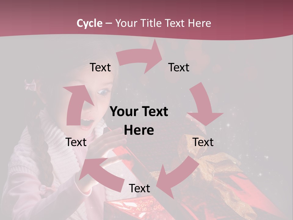 Concept Christmas Ribbon PowerPoint Template