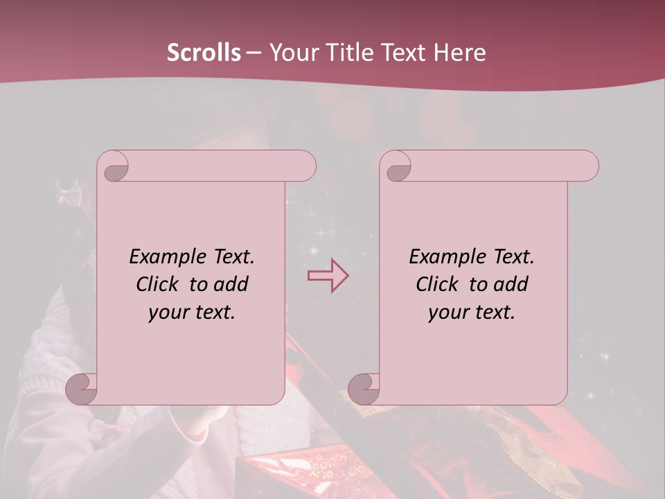 Concept Christmas Ribbon PowerPoint Template