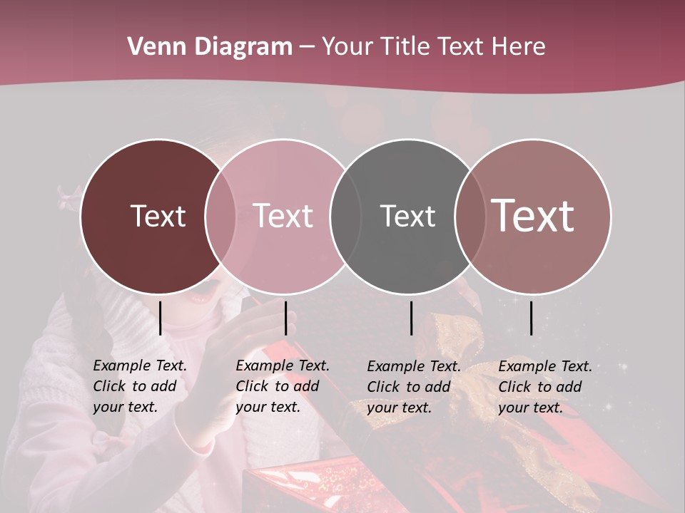 Concept Christmas Ribbon PowerPoint Template