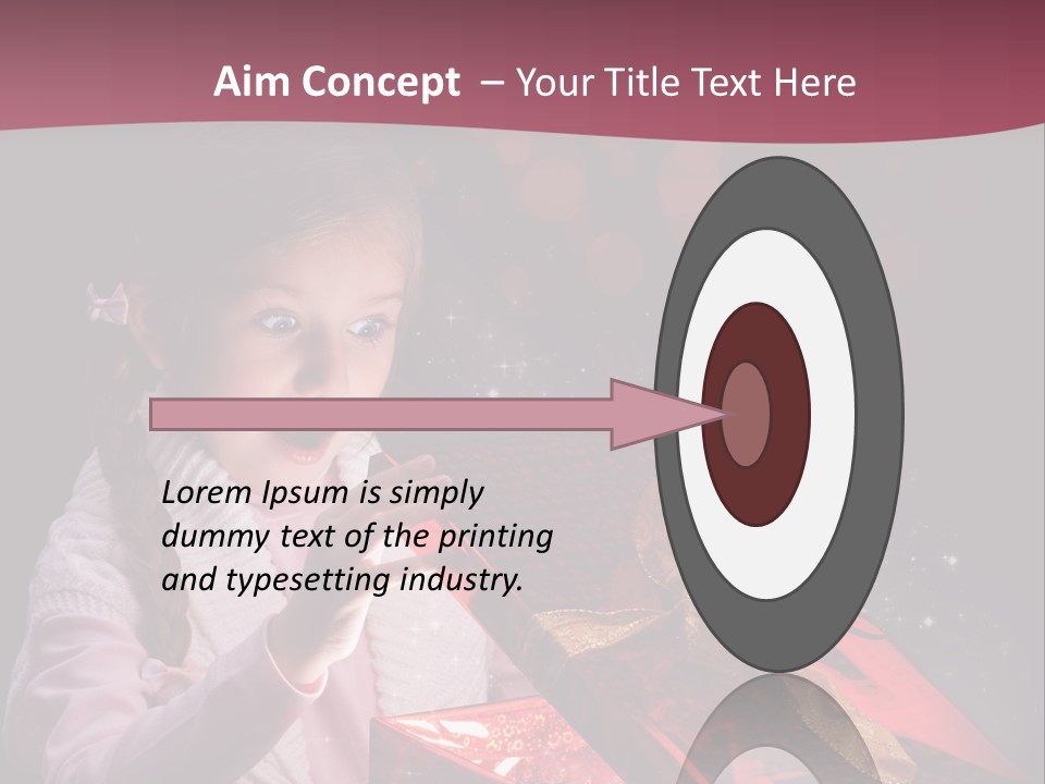 Concept Christmas Ribbon PowerPoint Template