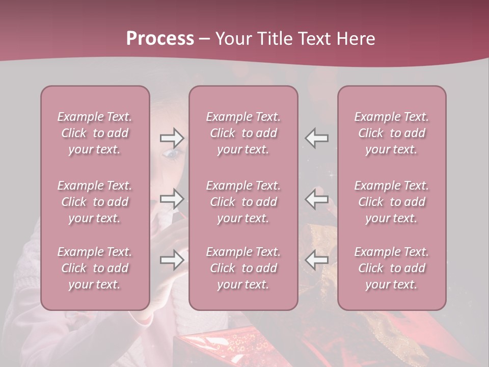 Concept Christmas Ribbon PowerPoint Template