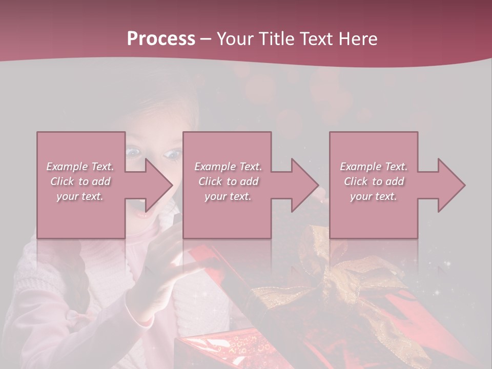 Concept Christmas Ribbon PowerPoint Template