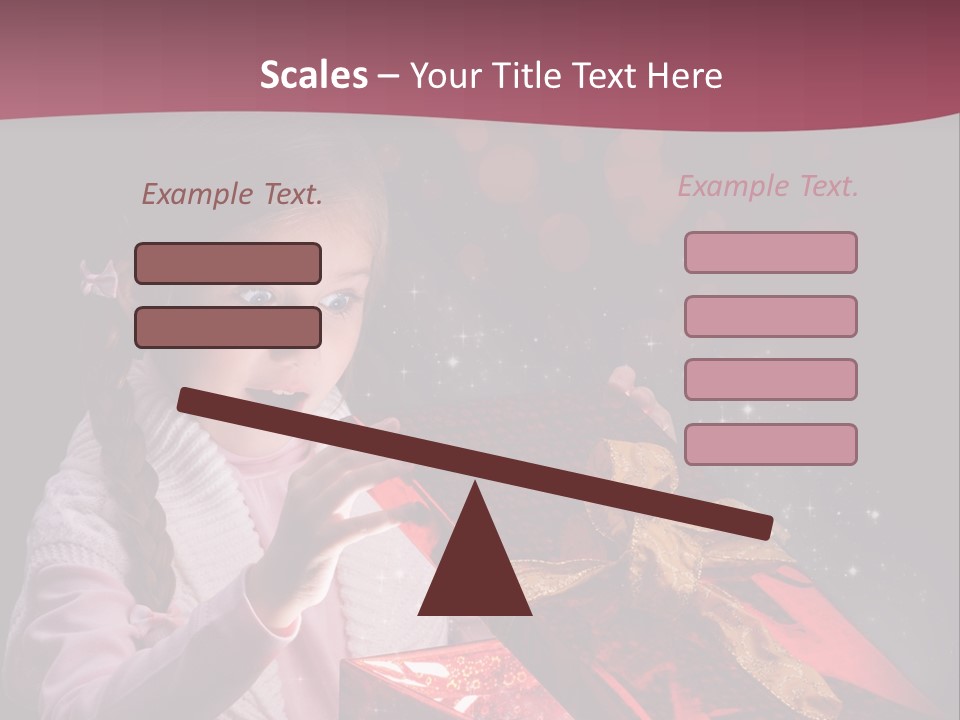 Concept Christmas Ribbon PowerPoint Template