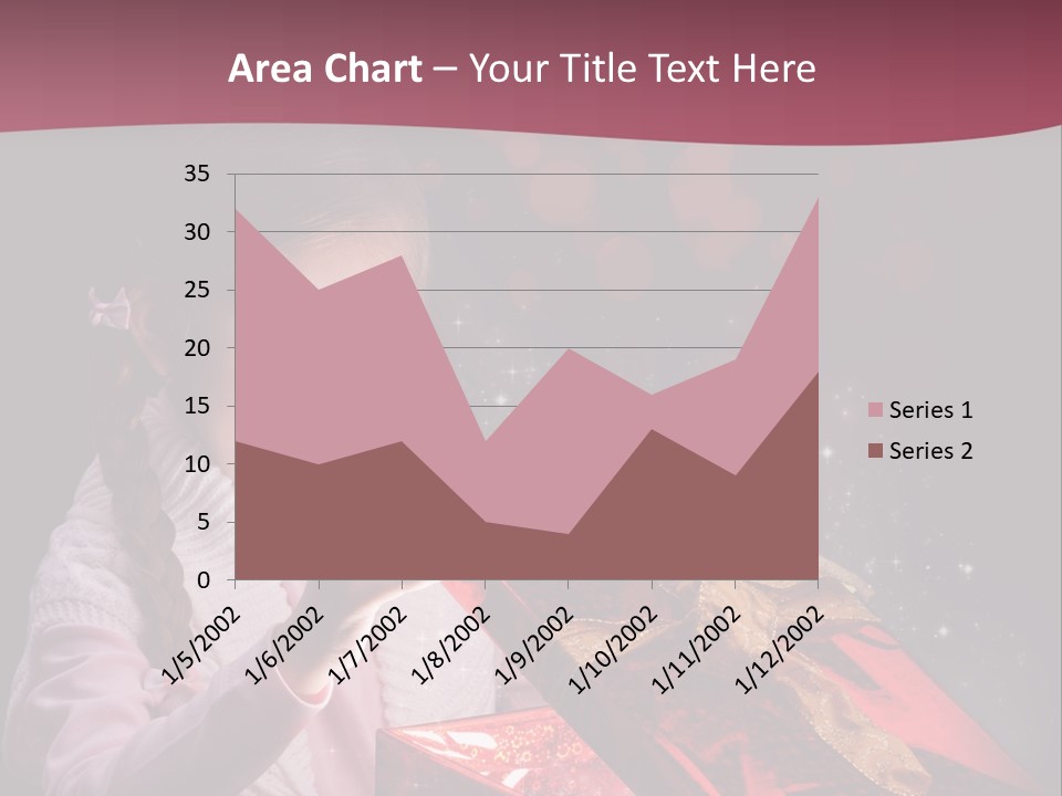 Concept Christmas Ribbon PowerPoint Template