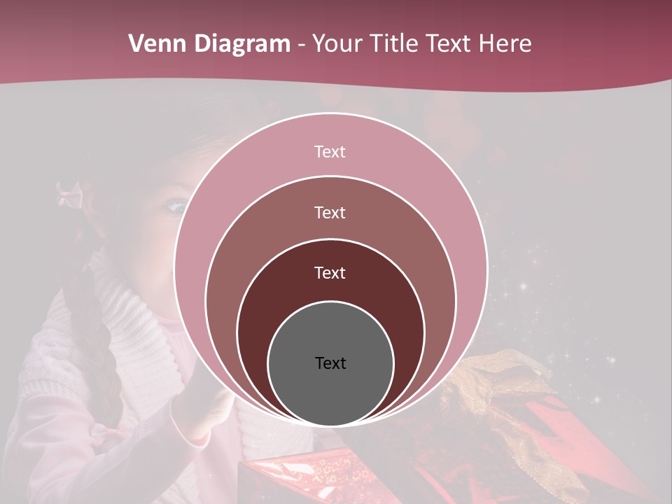 Concept Christmas Ribbon PowerPoint Template