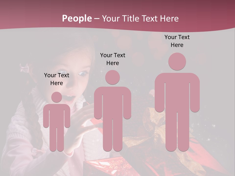 Concept Christmas Ribbon PowerPoint Template