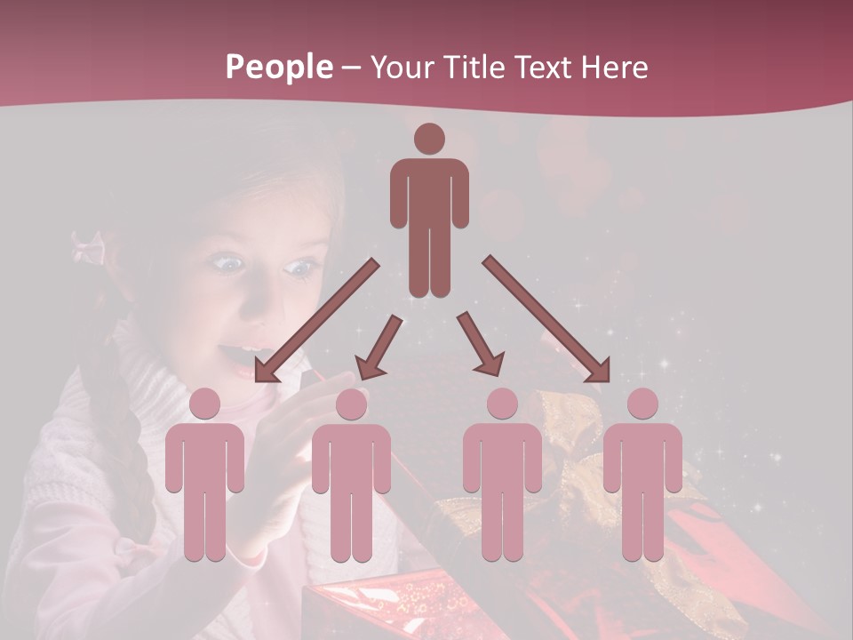 Concept Christmas Ribbon PowerPoint Template