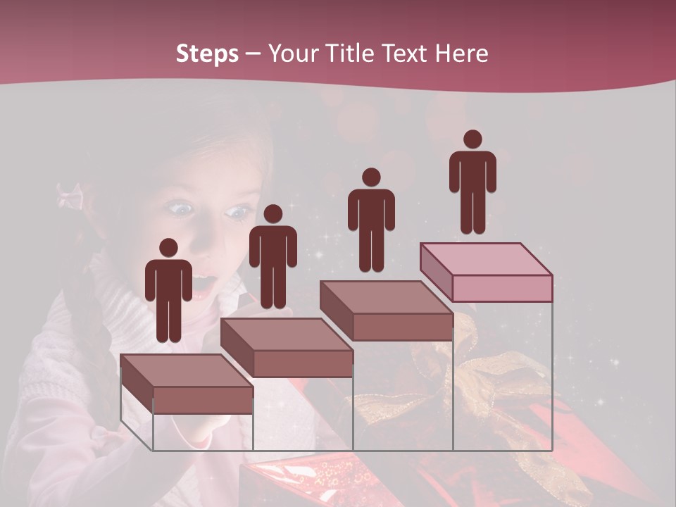 Concept Christmas Ribbon PowerPoint Template