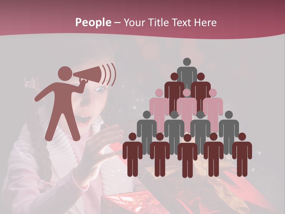 Concept Christmas Ribbon PowerPoint Template