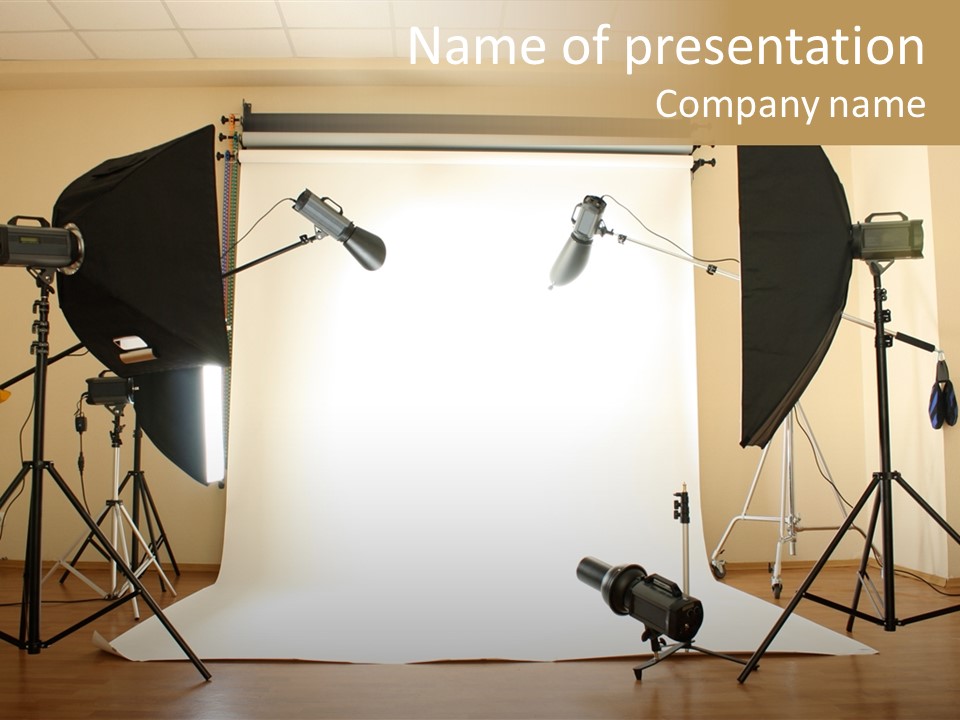 Background Professional Strobe PowerPoint Template