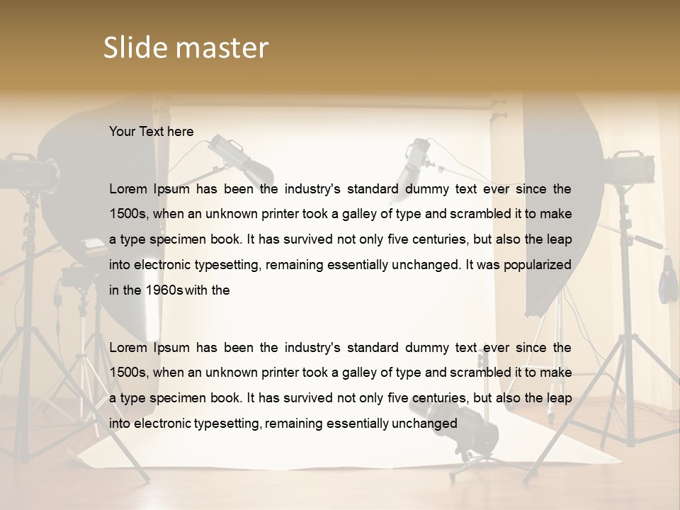 Background Professional Strobe PowerPoint Template