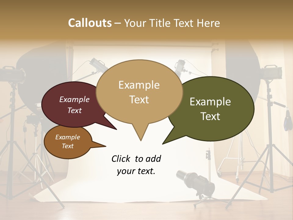 Background Professional Strobe PowerPoint Template