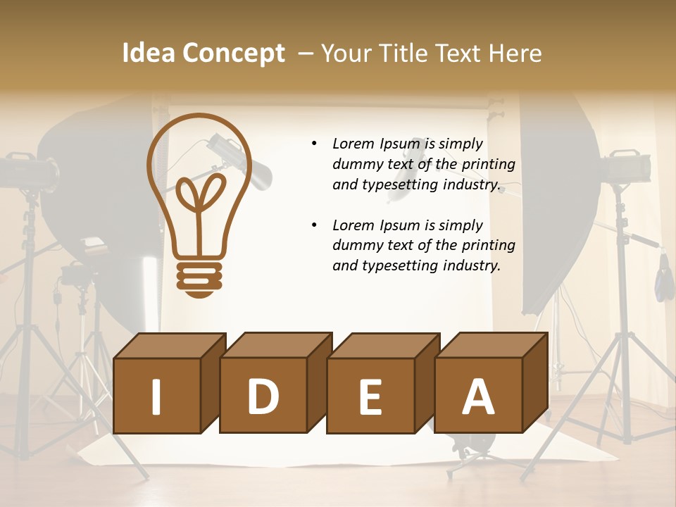 Background Professional Strobe PowerPoint Template