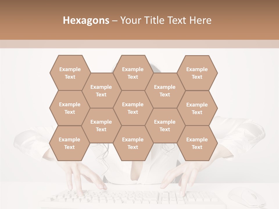 Computer Key Copy Space Young Man PowerPoint Template