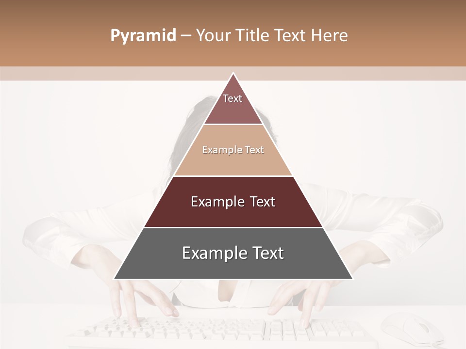 Computer Key Copy Space Young Man PowerPoint Template