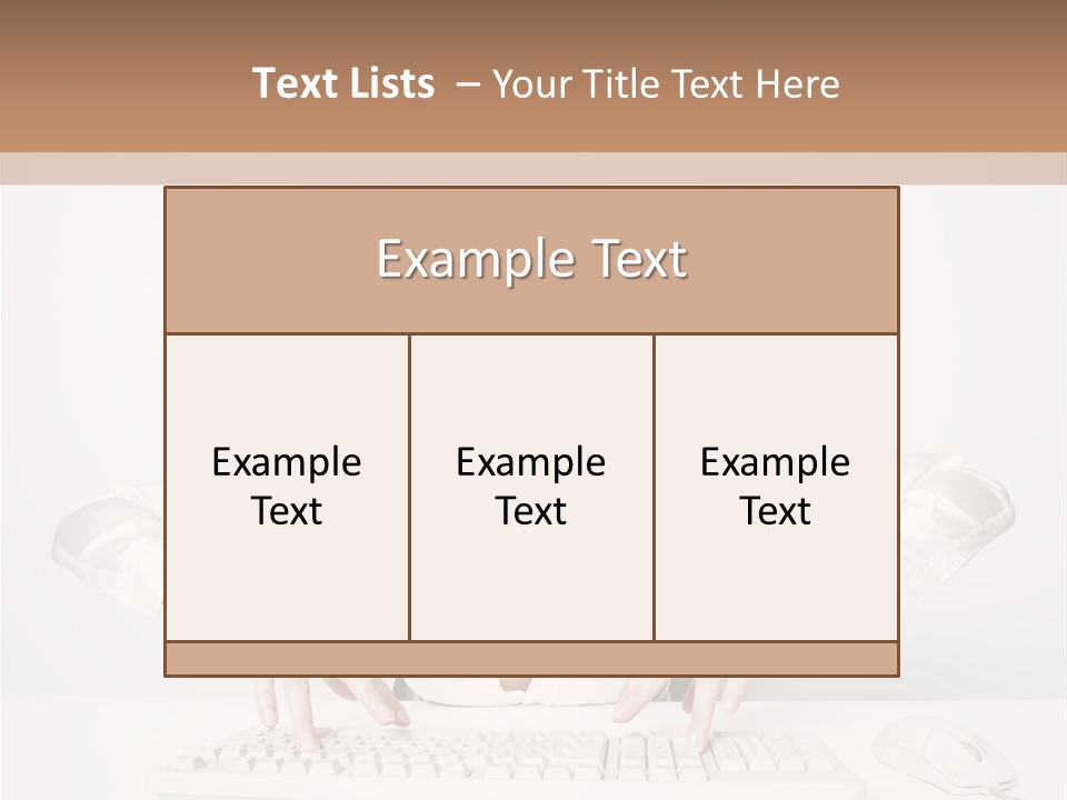 Computer Key Copy Space Young Man PowerPoint Template