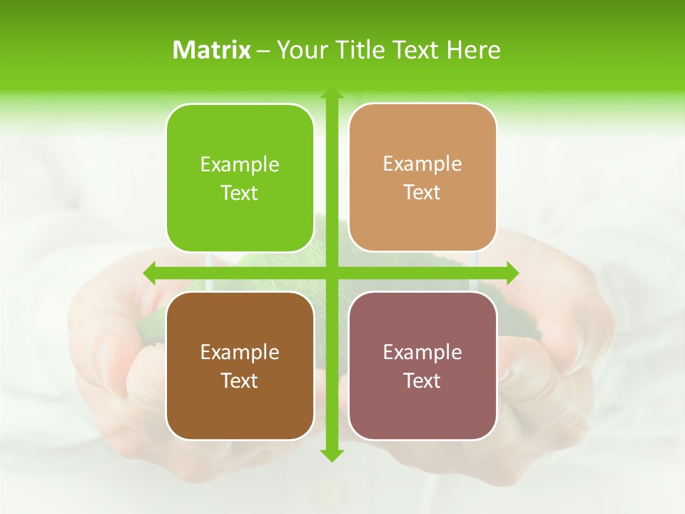 White Grass Close Up PowerPoint Template