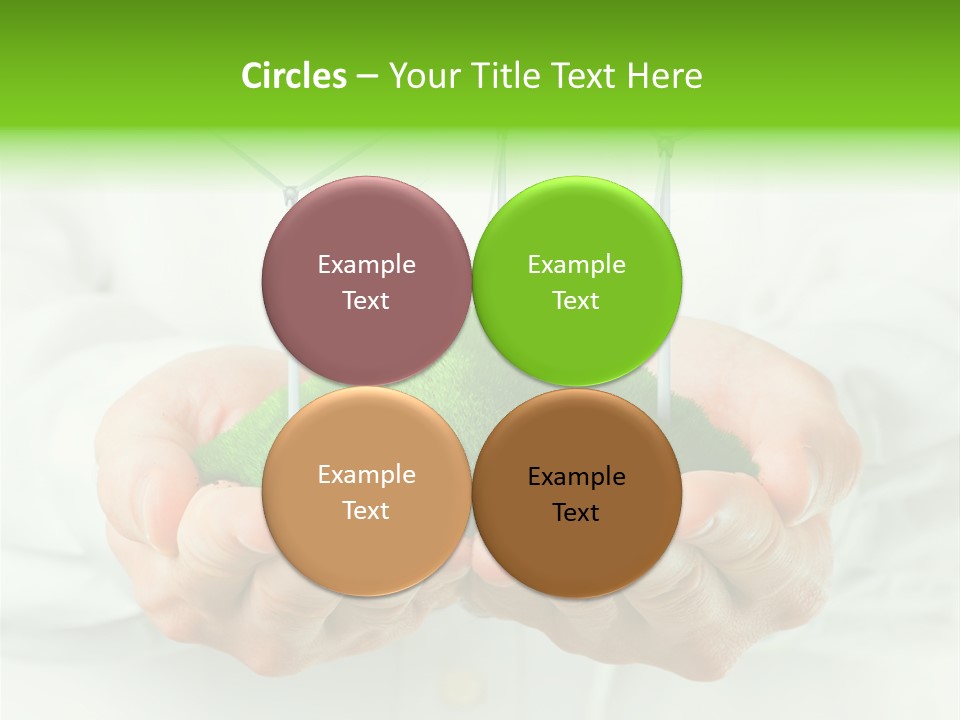 White Grass Close Up PowerPoint Template