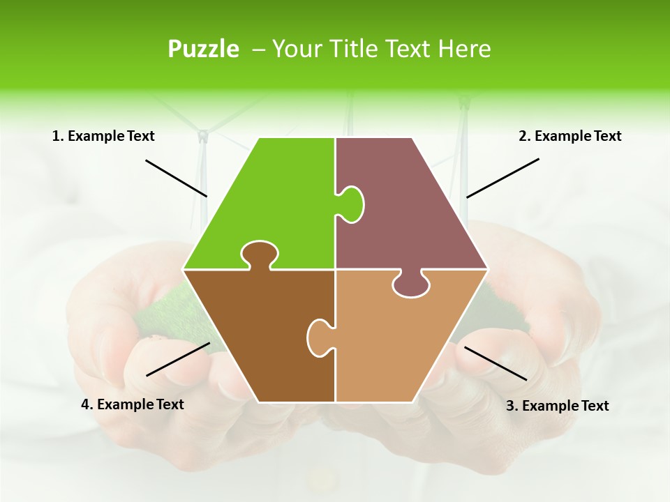 White Grass Close Up PowerPoint Template