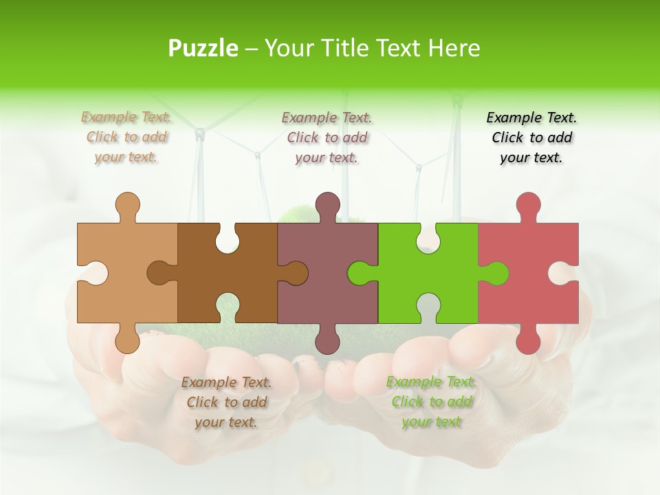 White Grass Close Up PowerPoint Template