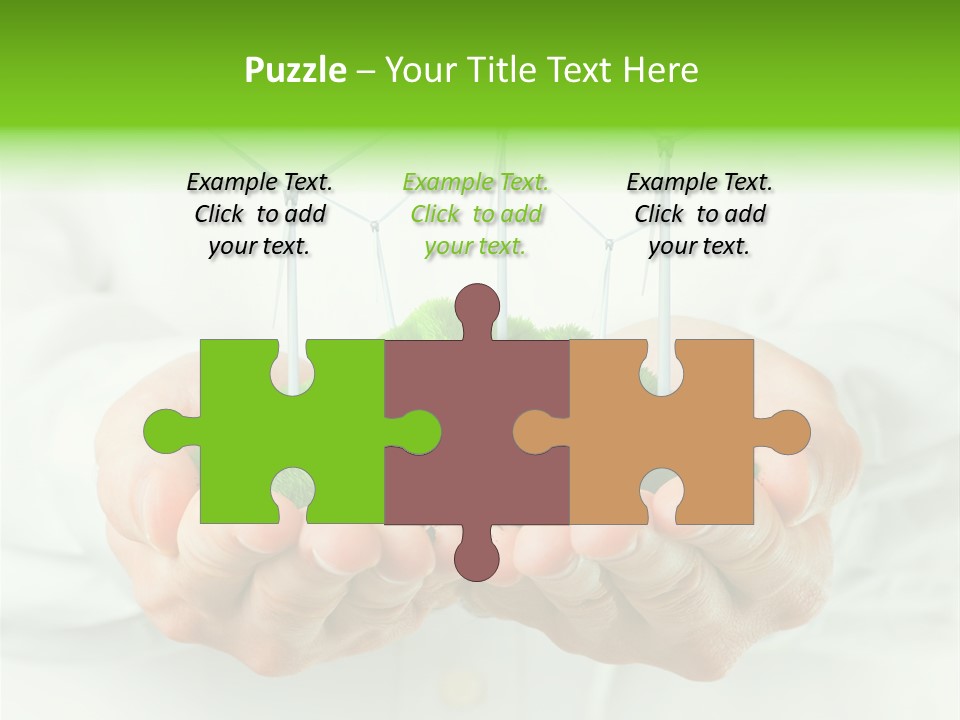 White Grass Close Up PowerPoint Template