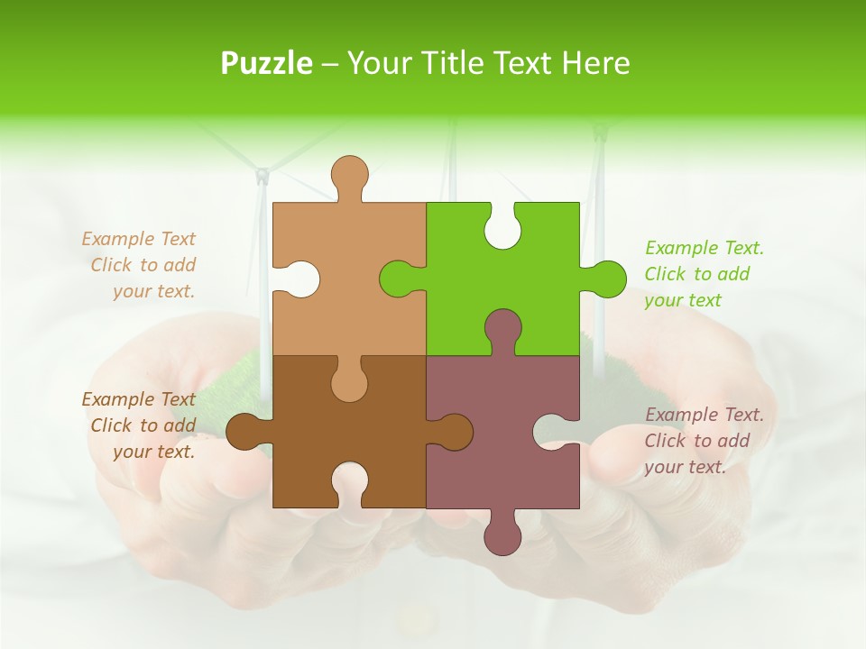 White Grass Close Up PowerPoint Template