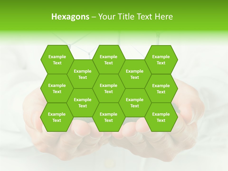 White Grass Close Up PowerPoint Template