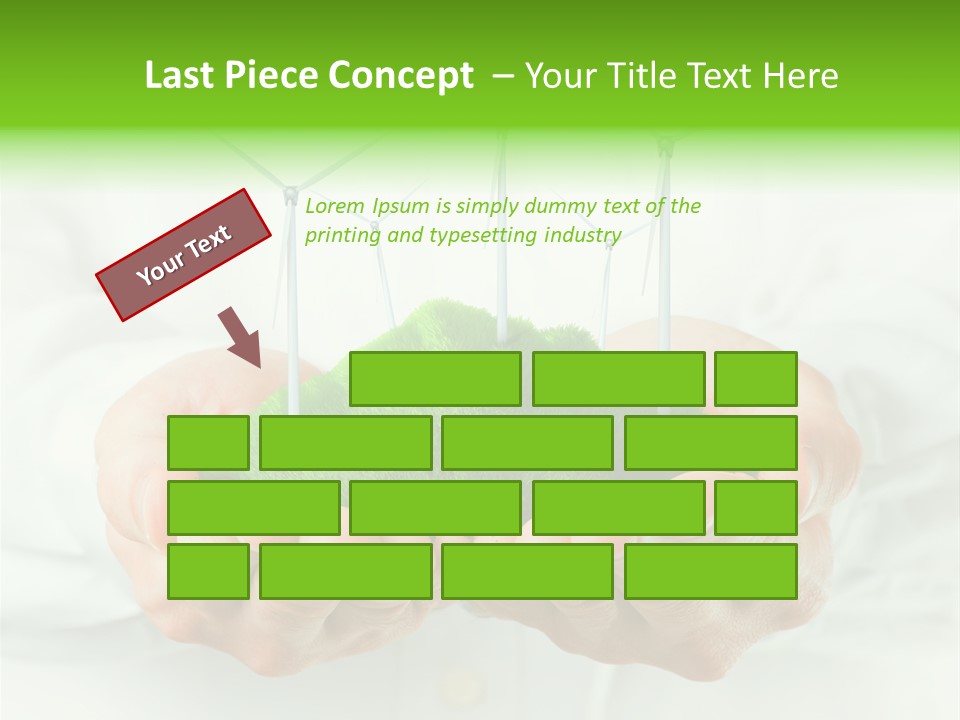 White Grass Close Up PowerPoint Template