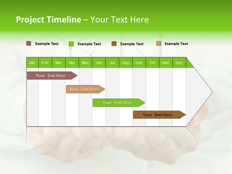 White Grass Close Up PowerPoint Template