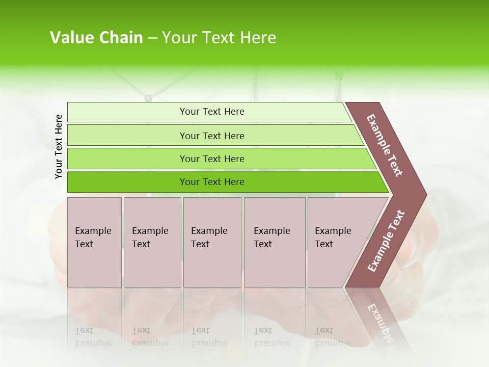 White Grass Close Up PowerPoint Template