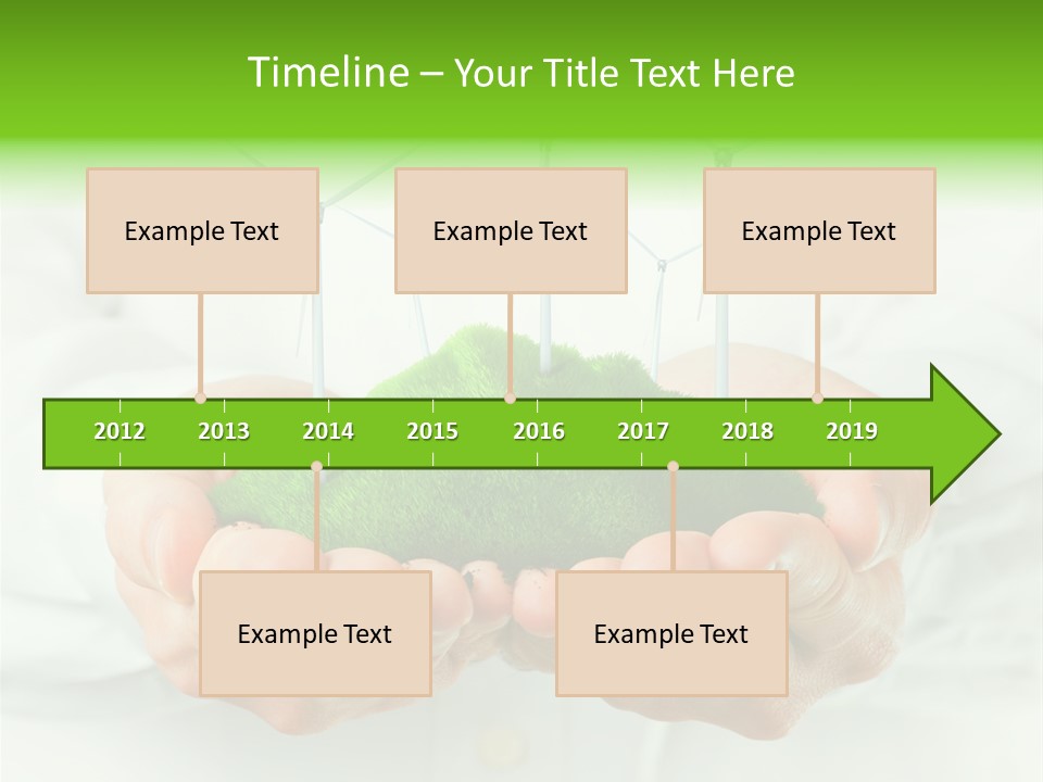 White Grass Close Up PowerPoint Template