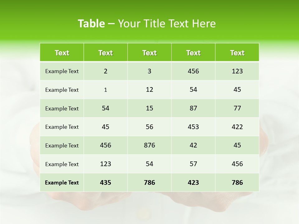 White Grass Close Up PowerPoint Template