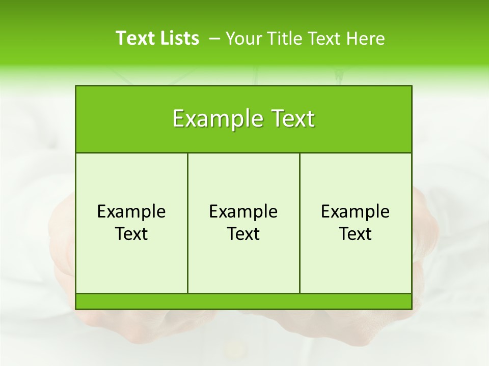 White Grass Close Up PowerPoint Template