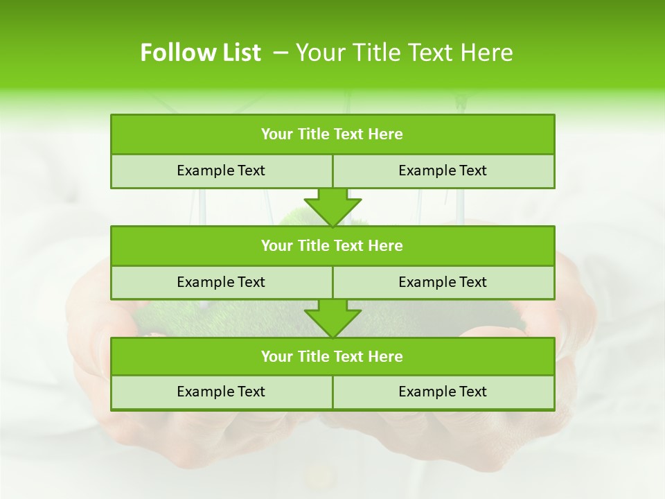 White Grass Close Up PowerPoint Template